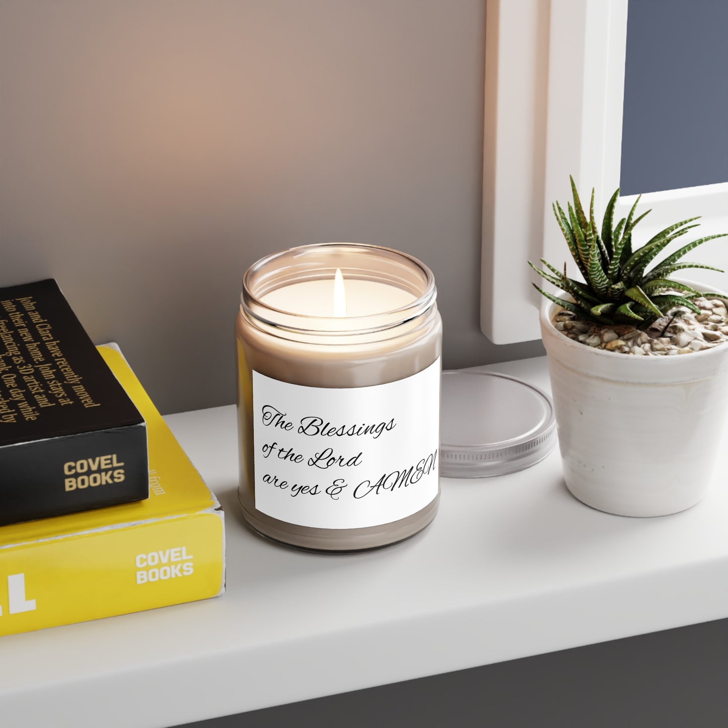 Blessings of the Lord Scented Soy Candle — 9oz Jar (White Lid)