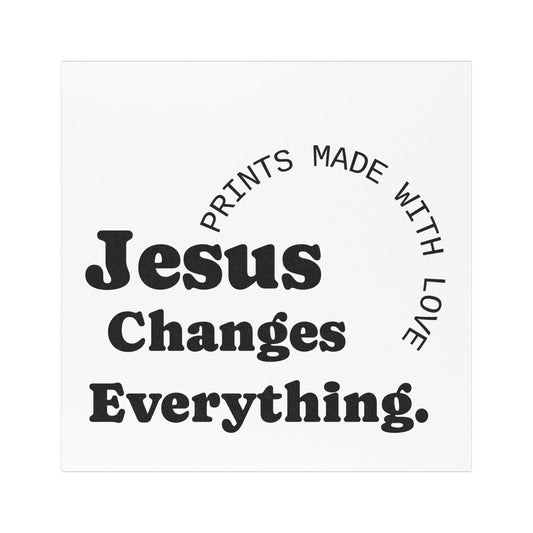 Jesus Changes Everything - Inspirational Car Magnet