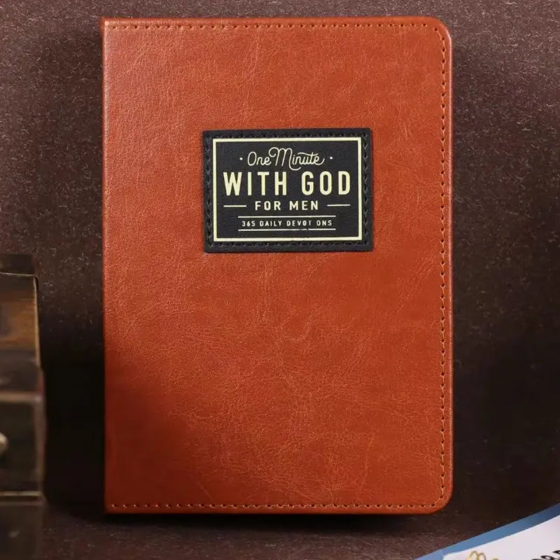 One Minute with God for Men, 365 Days Devotional Journal, Portable Daily Reflections Book, Perfect Gift for Holidays Birthdays Christmas New Year, Self Improvement Journal