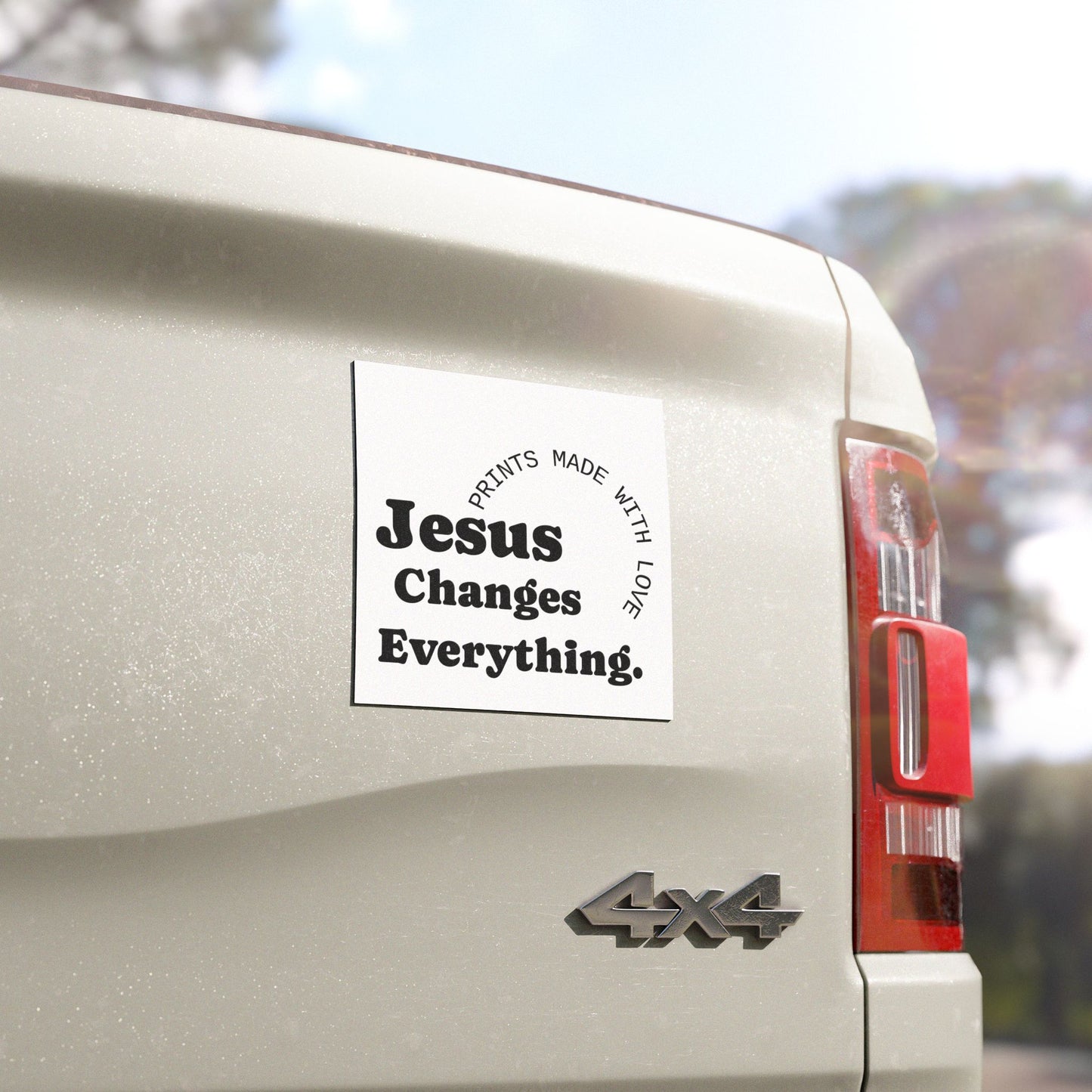 Jesus Changes Everything - Inspirational Car Magnet